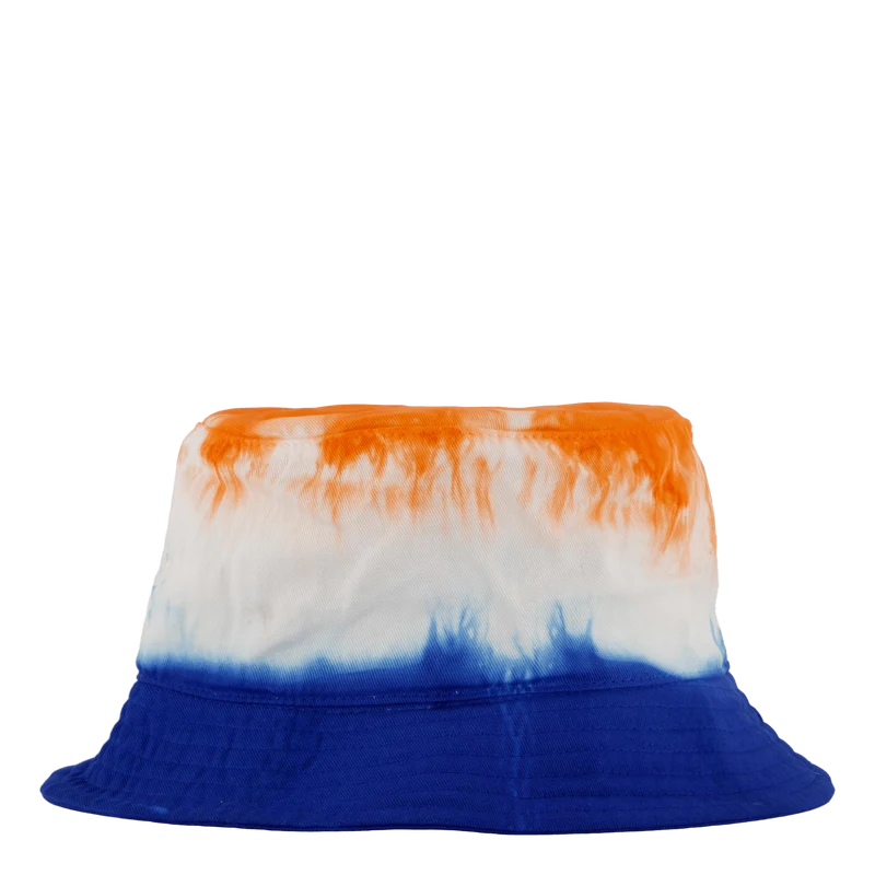 Tie-Dye Twill Bucket Hat Brght Sgnl Orange / Spa Royal