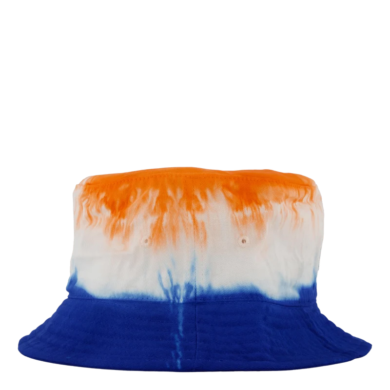 Tie-Dye Twill Bucket Hat Brght Sgnl Orange / Spa Royal