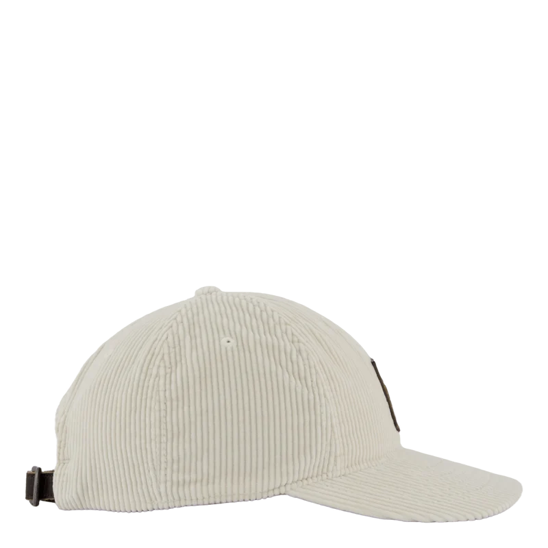 Logo-Patch Corduroy Ball Cap Antique Cream