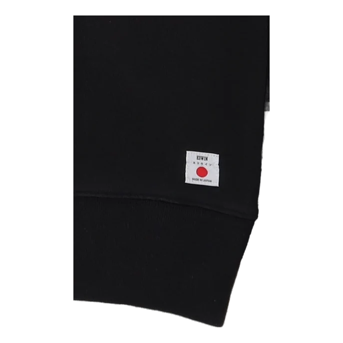 Raglan-sleeve Hood Sweat Black Ozone