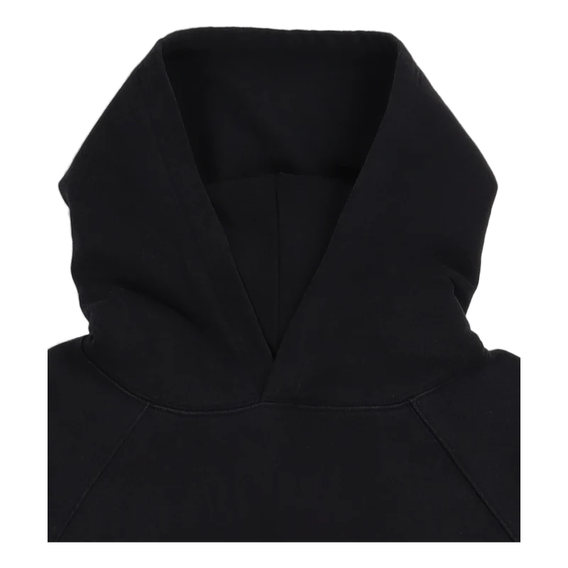 Raglan-sleeve Hood Sweat Black Ozone