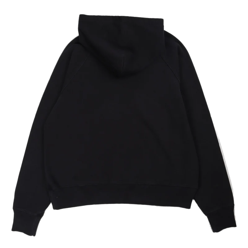 Raglan-sleeve Hood Sweat Black Ozone