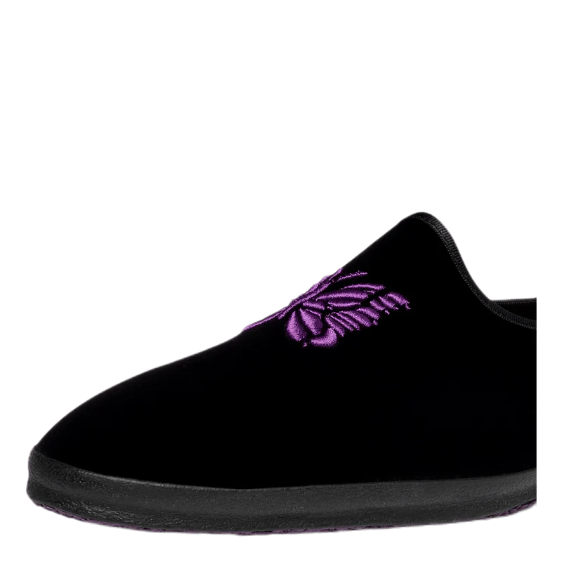 Papillon Emb. Mule Black