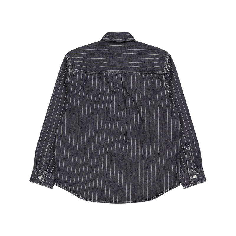 Orlean Shirt Jac Orlean Stripe, Black / White