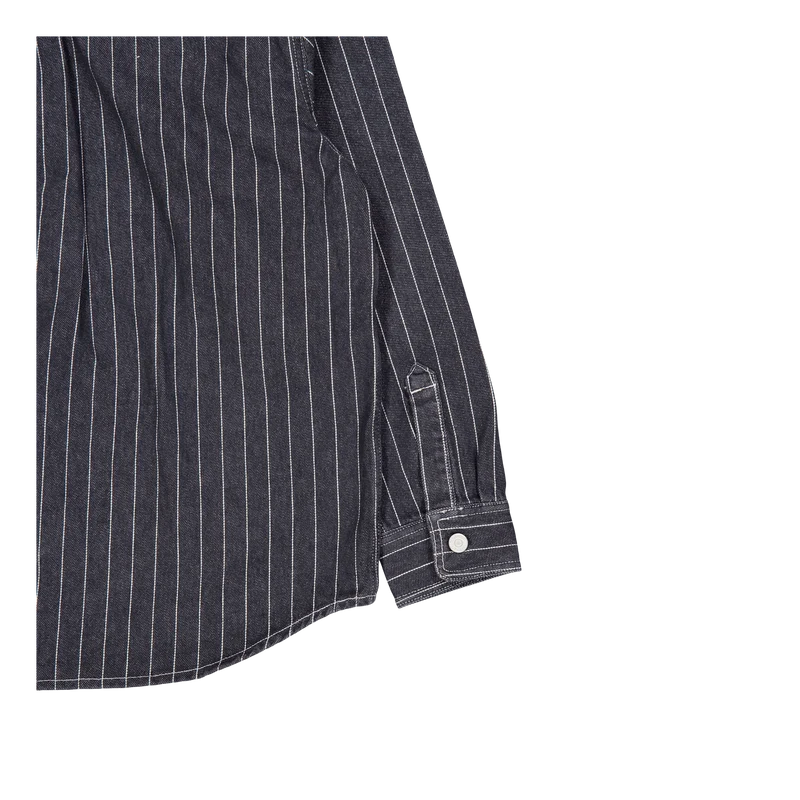 Orlean Shirt Jac Orlean Stripe, Black / White