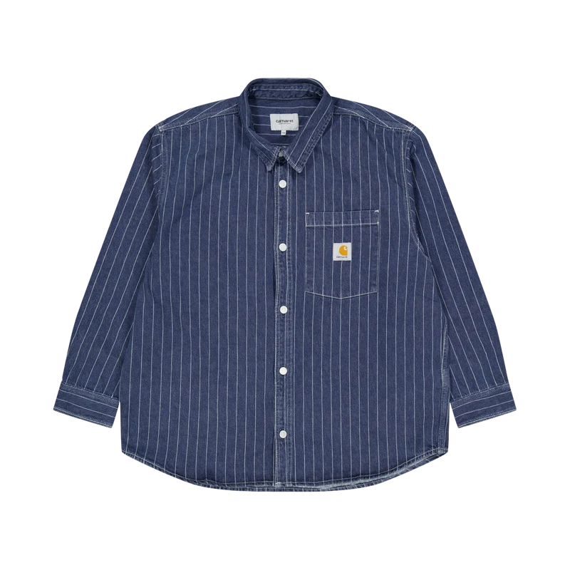 Orlean Shirt Jac Orlean Stripe, Blue / White