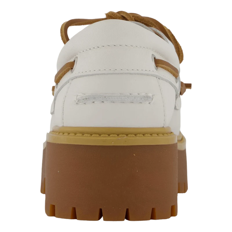 Stone Street Boat Shoe White Full Grain