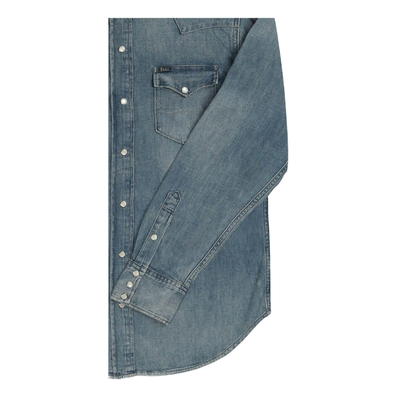 Slub Denim Western Shirt Rl Western