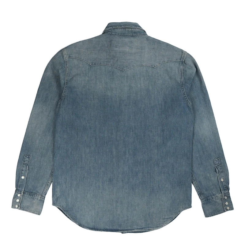Slub Denim Western Shirt Rl Western