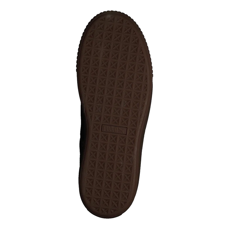 Basket Platform Patent Sneaker Black