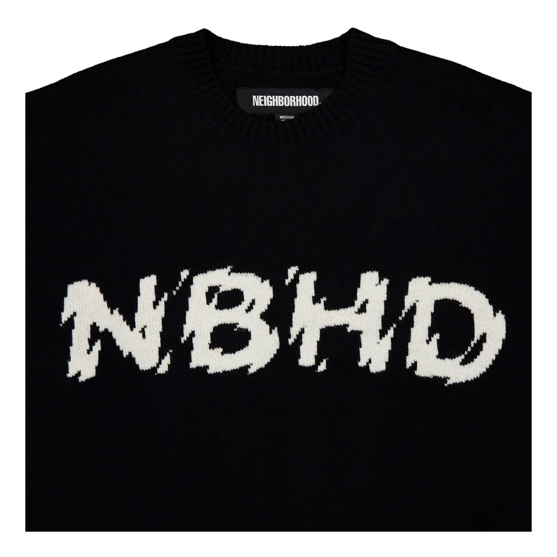 Intarsia Sweater Black
