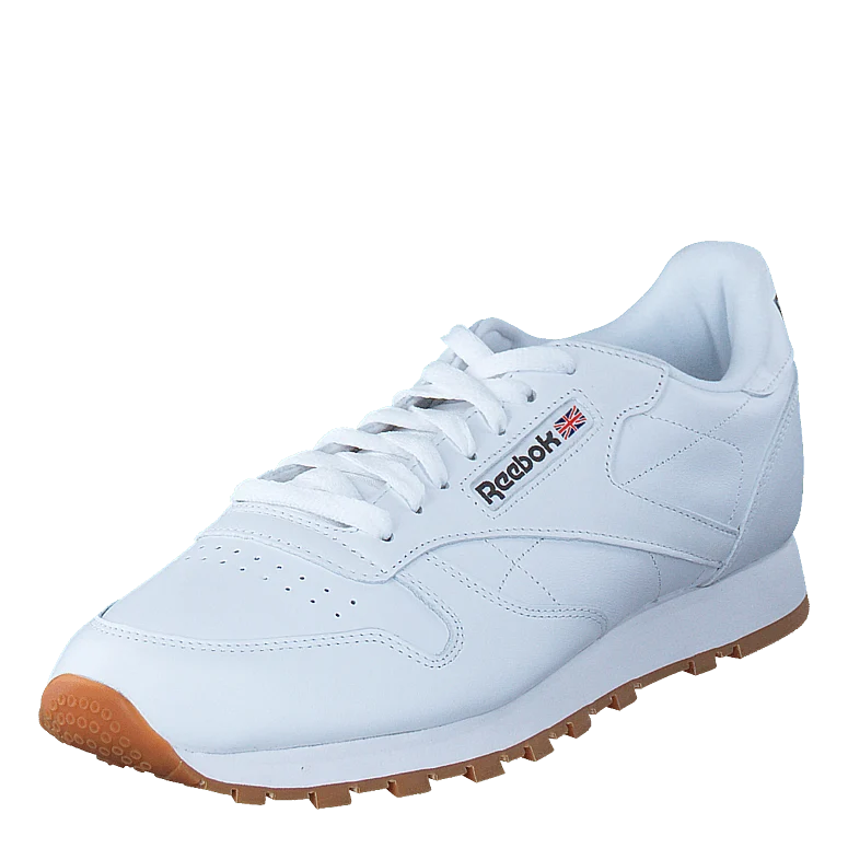 CL Lthr Int-White/Gum