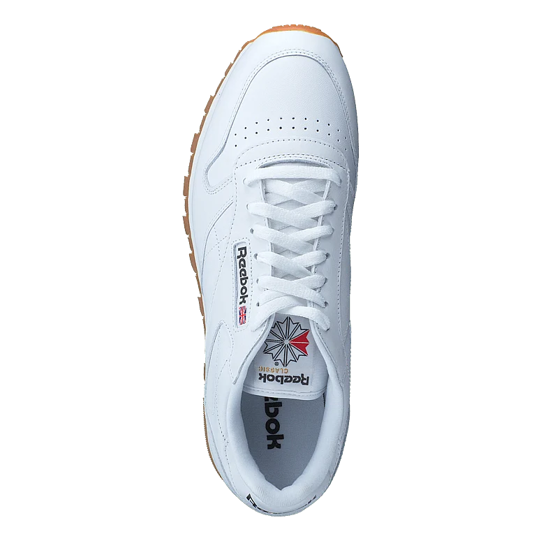 CL Lthr Int-White/Gum