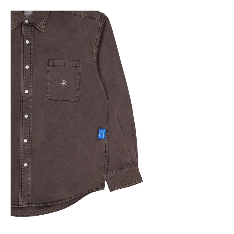 Garment Dyed Oxford Shirt Charcoal