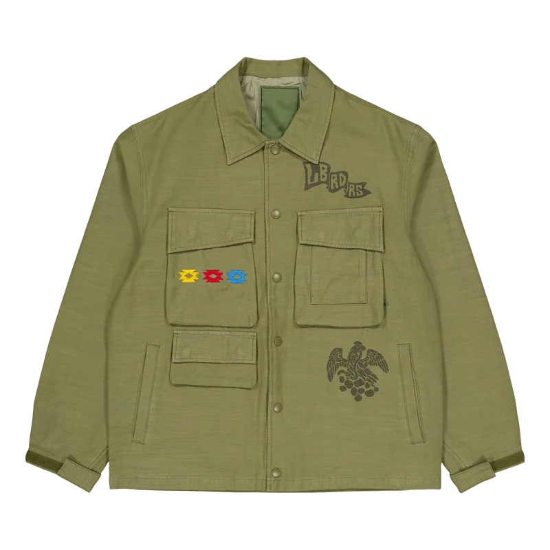 Garment Dyed Military Jacket Olive