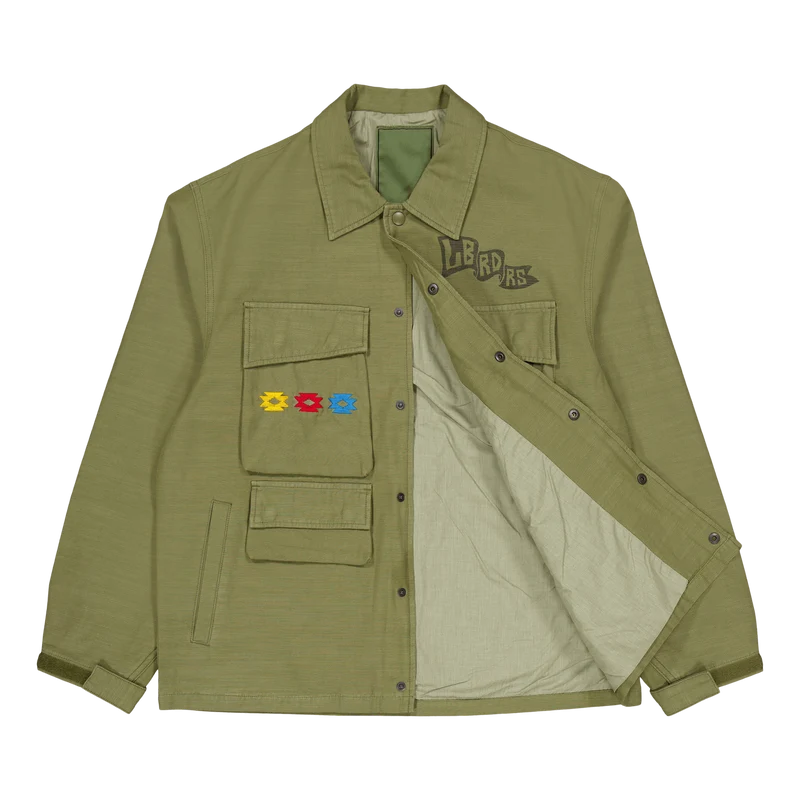 Garment Dyed Military Jacket Olive