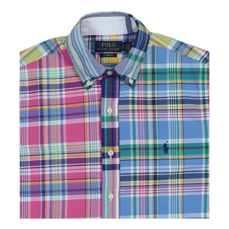 Custom Fit Plaid Oxford Fun Shirt 5605 Preppy Multi Funshirt