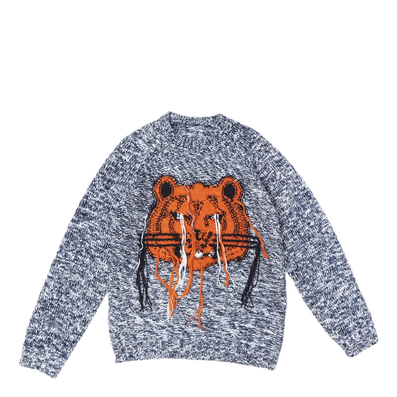 K-tiger Intarsia Jumper Pale Grey