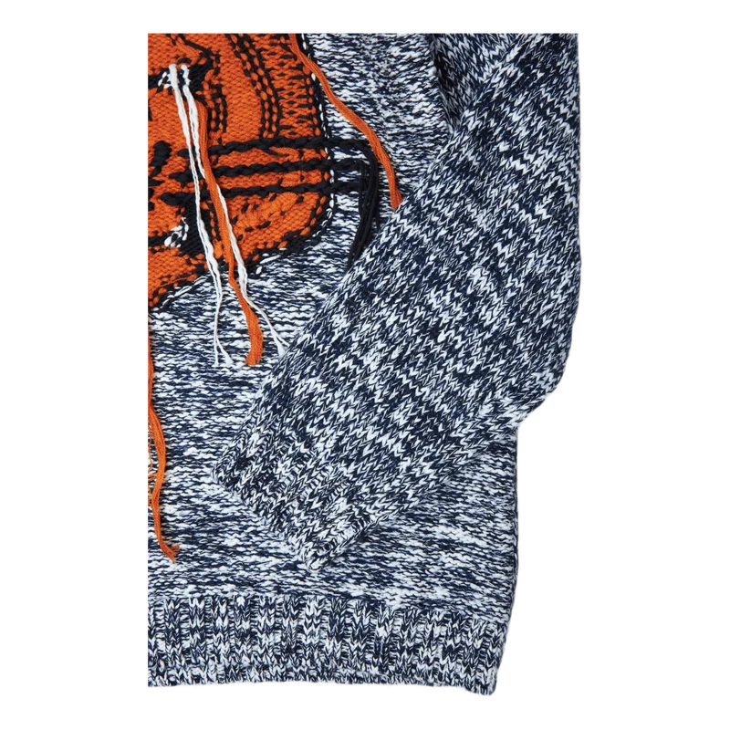 K-tiger Intarsia Jumper Pale Grey