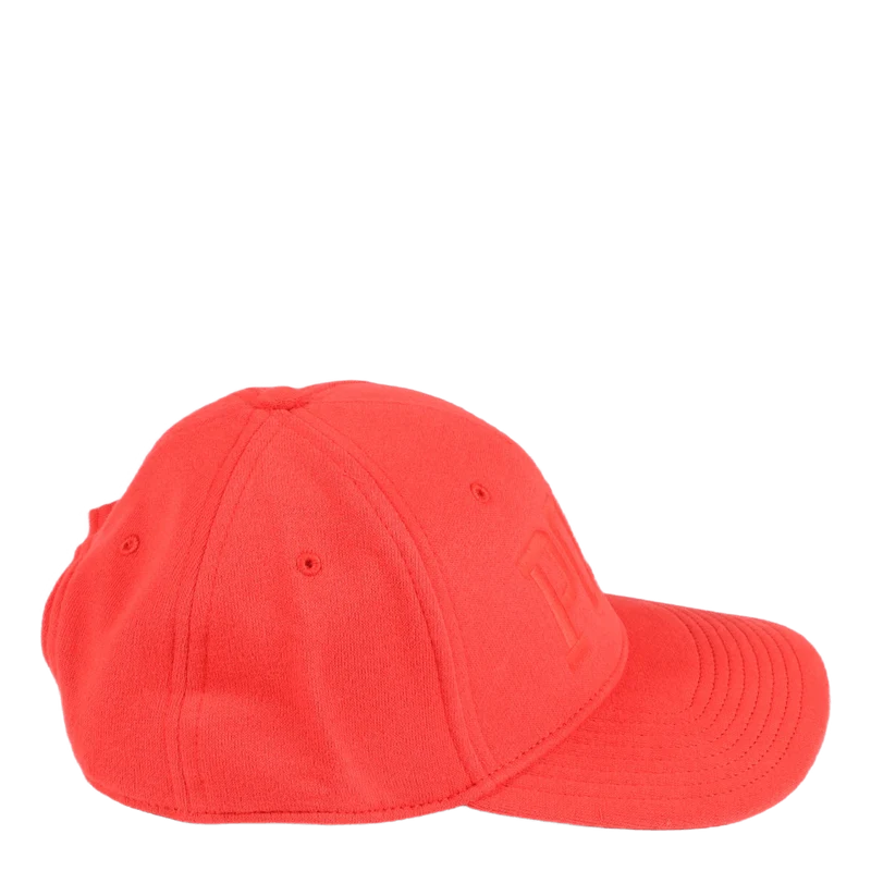 Logo Fleece Ball Cap Tomato