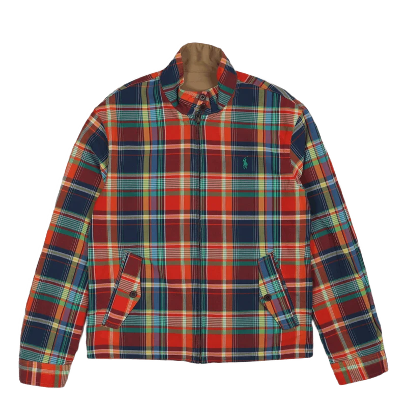 Reversible Chino-Madras Jacket Madras/Luxury Tan