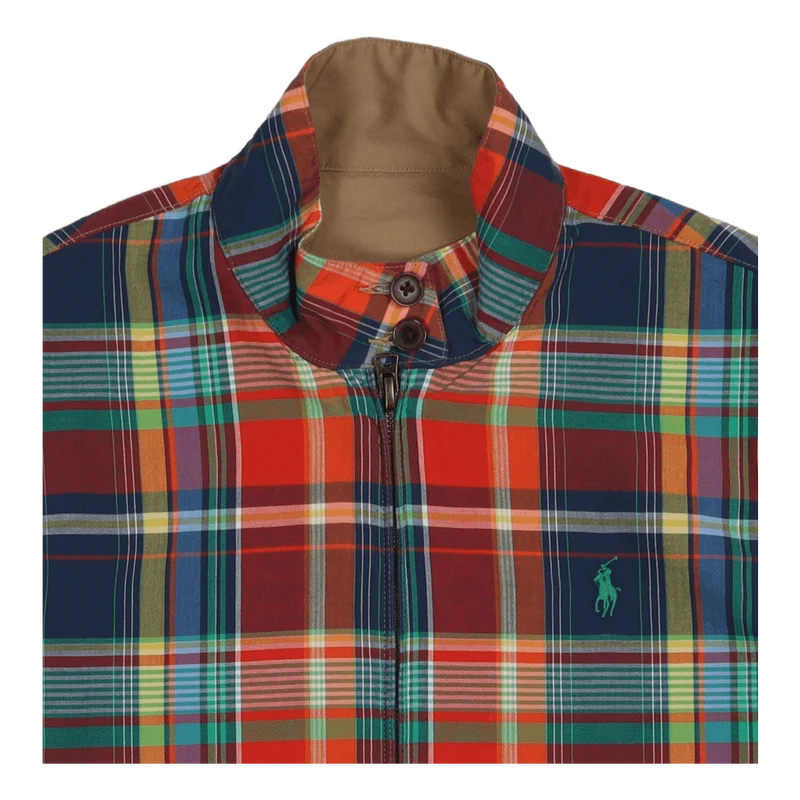 Reversible Chino-Madras Jacket Madras/Luxury Tan