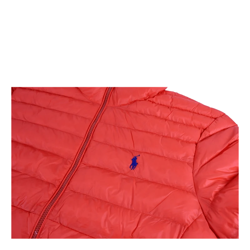Packable Quilted Jacket Orange