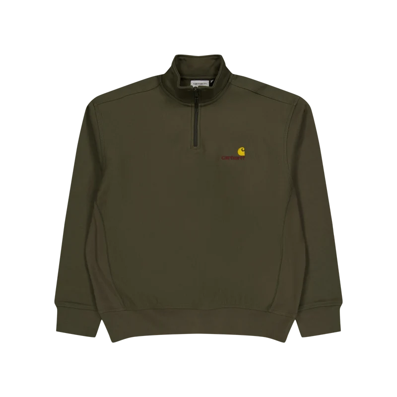 Half Zip American Script Sweat Plant