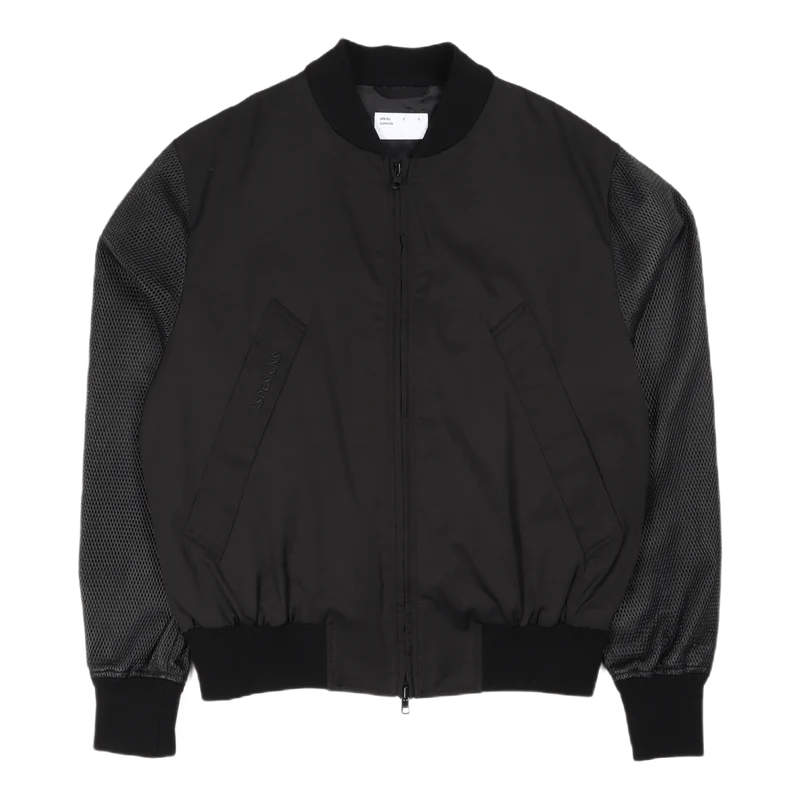 4sd Bomber W/p.leather Sleeves