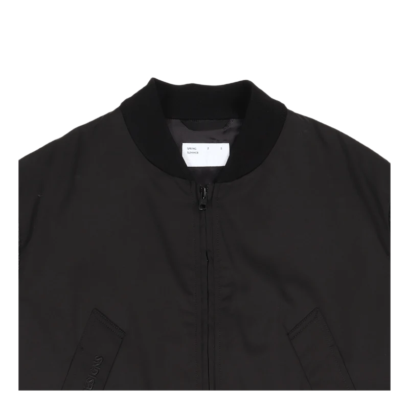 4sd Bomber W/p.leather Sleeves