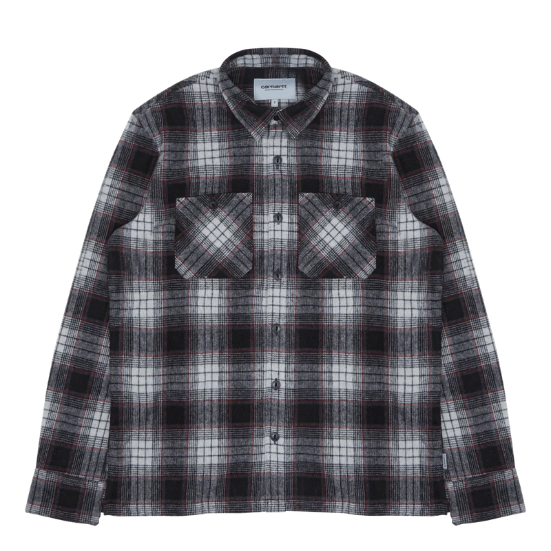 L/s Hagen Shirt 55/40/5% Polye Hagen Check, Hammer