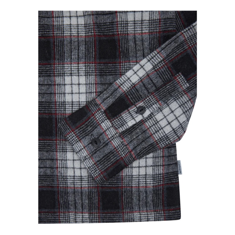 L/s Hagen Shirt 55/40/5% Polye Hagen Check, Hammer