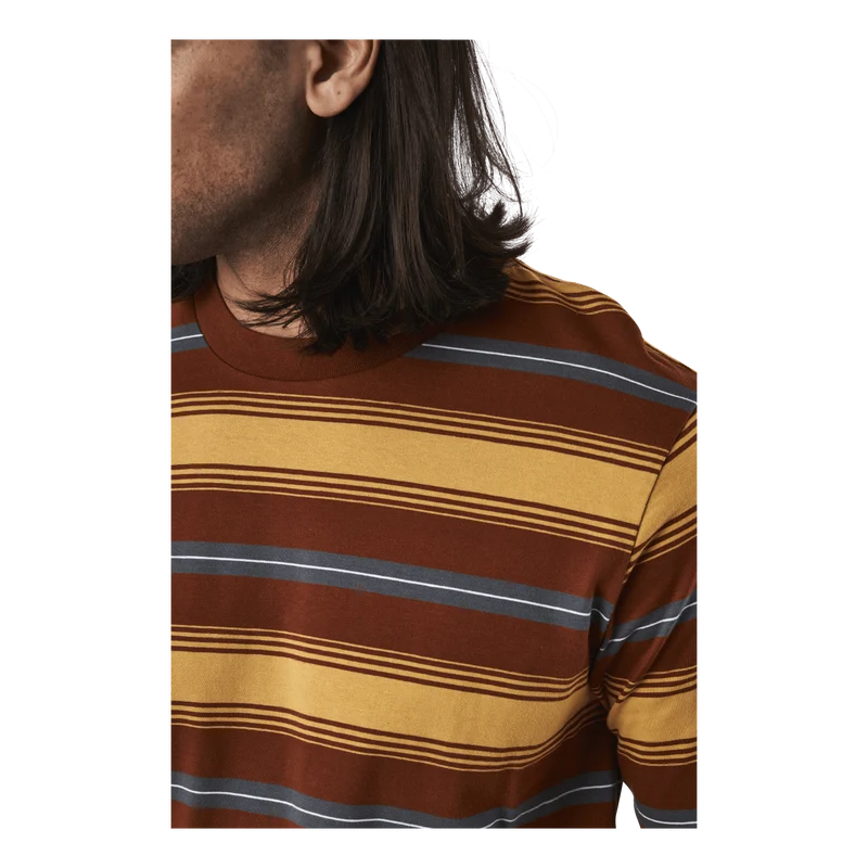L/s Buren T-shirt Buren Stripe, Brandy