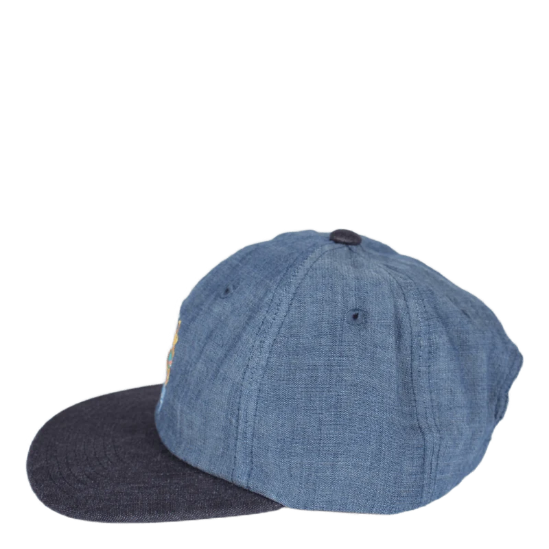 Global Warming 6 Panel Hat Blue Chambray