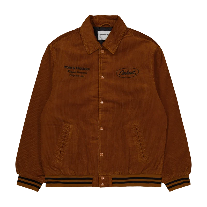Rugged Letterman Jacket Deep H Brown / Black