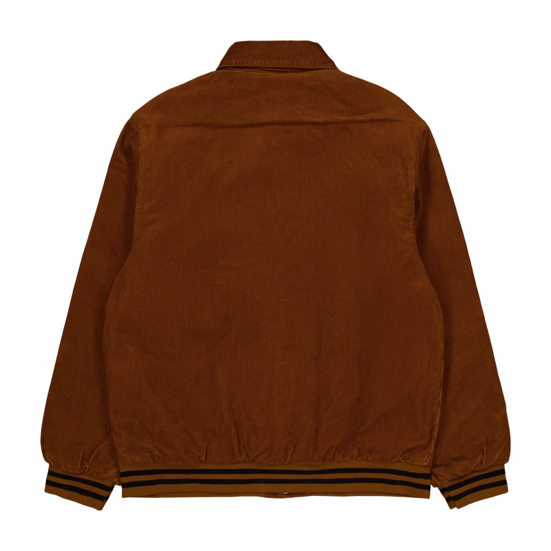 Rugged Letterman Jacket Deep H Brown / Black
