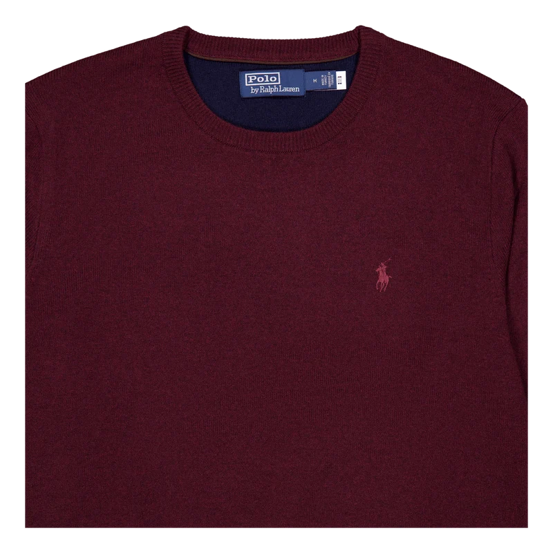 Polo Ralph Lauren Merino Knit Cn 006 Aged Wine