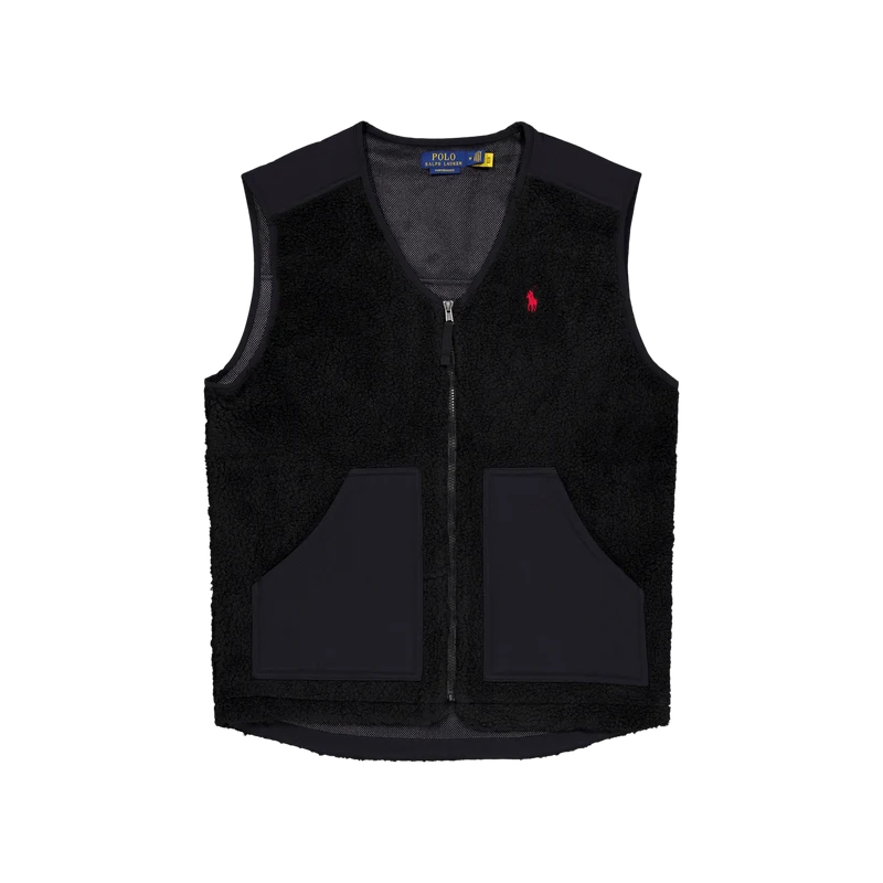 Wind-Blocking Hybrid Vest Polo Black / Polo Black