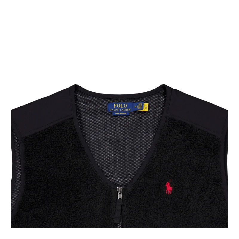 Wind-Blocking Hybrid Vest Polo Black / Polo Black