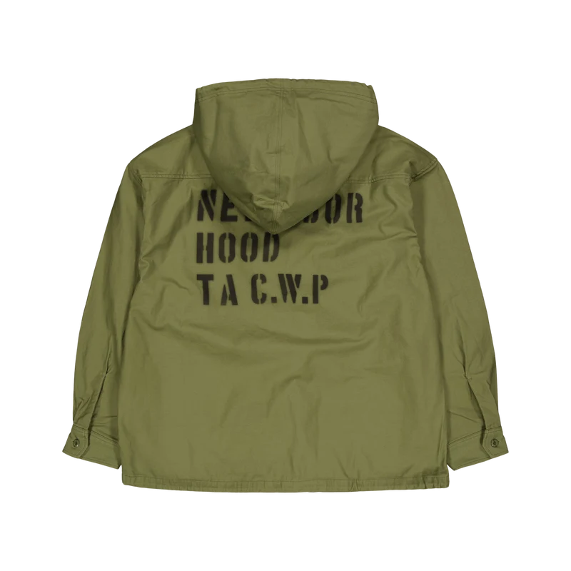 Hooded Shirt Ls Olive Drab