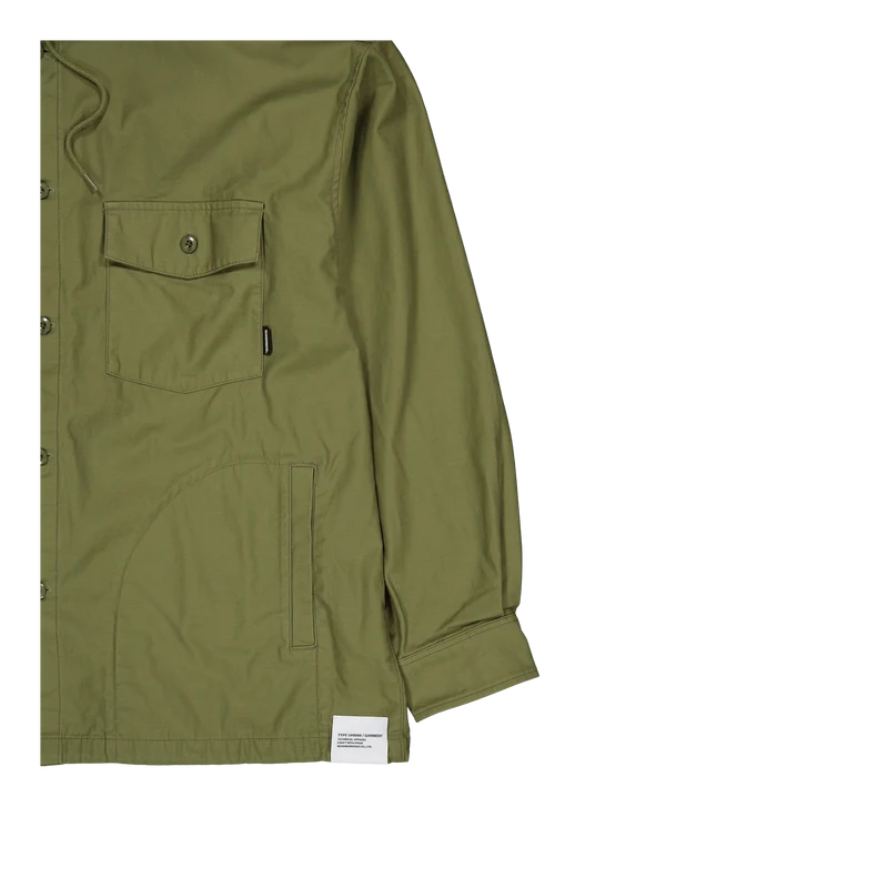 Hooded Shirt Ls Olive Drab