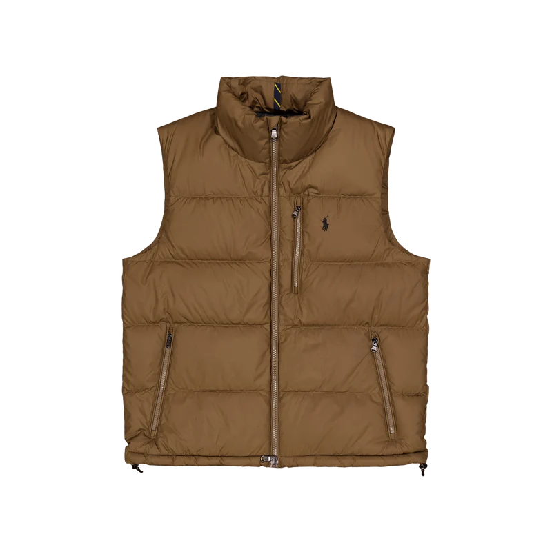 The Gorham Down Vest Dark Taupe