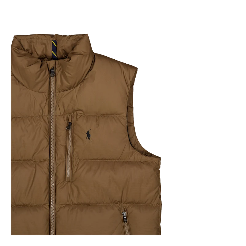 The Gorham Down Vest Dark Taupe