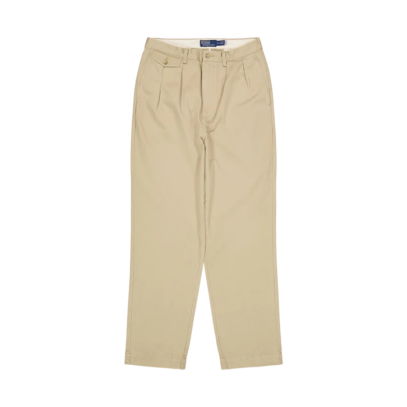 Whitman Relaxed Fit Pleated Chino Pant Rl Khaki