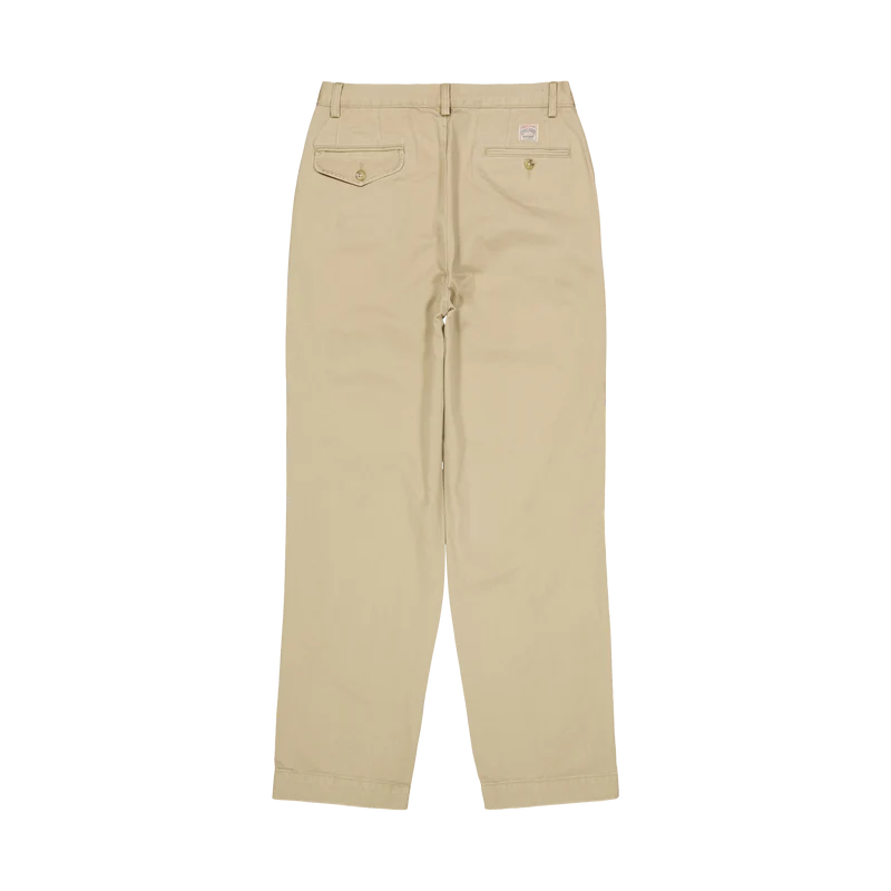 Whitman Relaxed Fit Pleated Chino Pant Rl Khaki