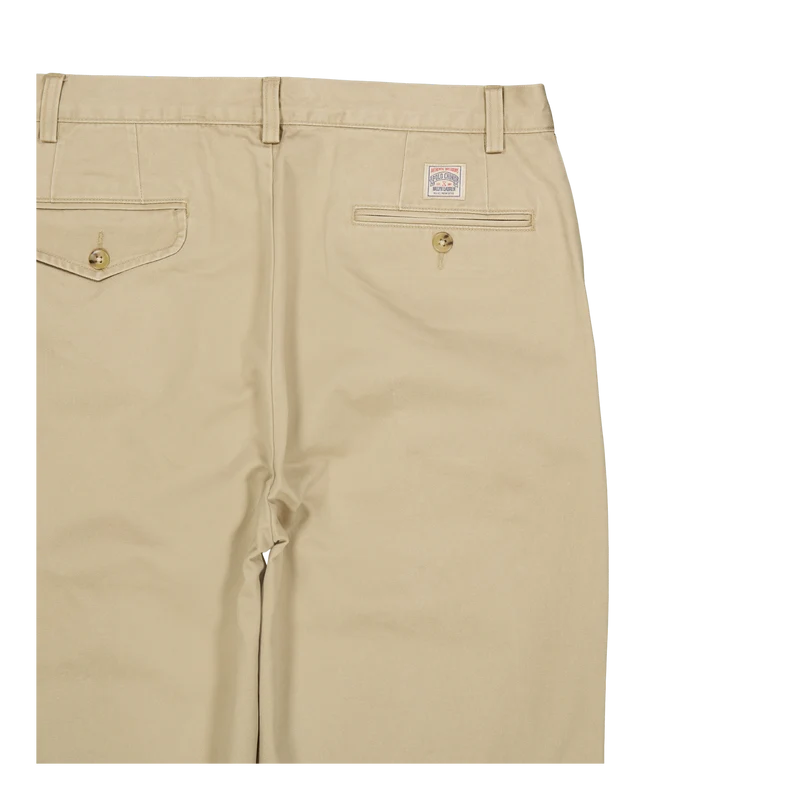 Whitman Relaxed Fit Pleated Chino Pant Rl Khaki