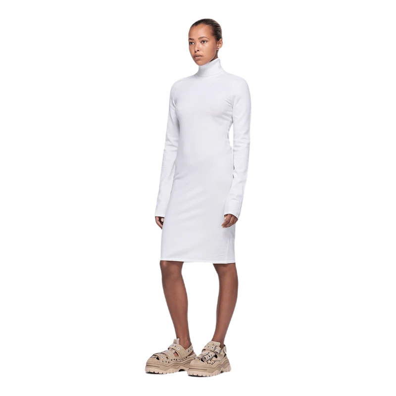 Compact Wool Dress White