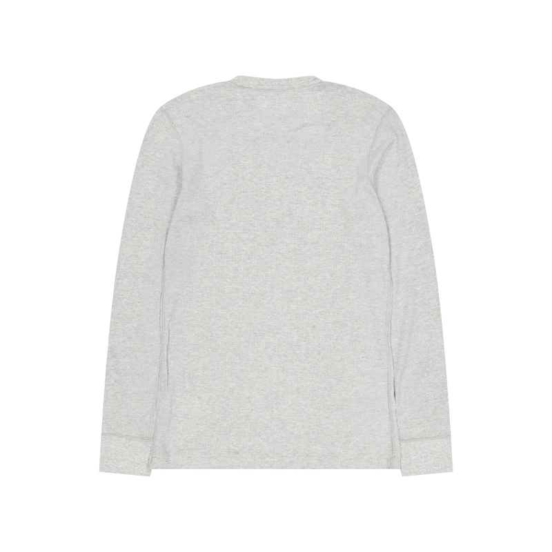 Waffle-Knit Crewneck Sleep Shirt Andover Heather