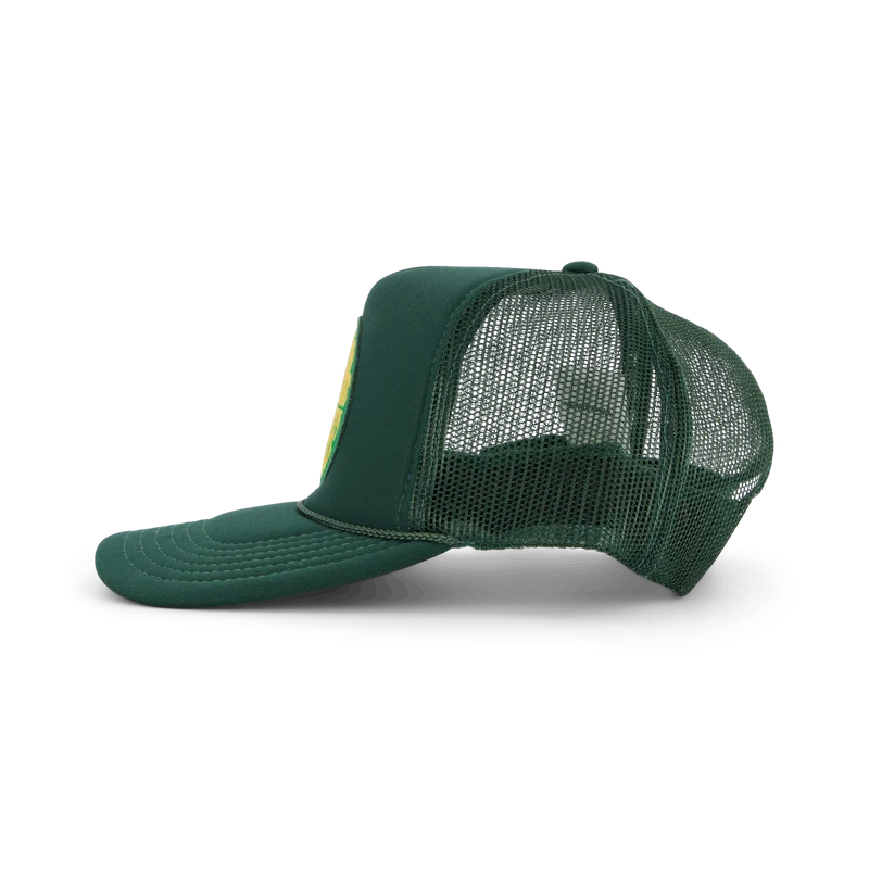 Circle Logo Trucker Cap Green