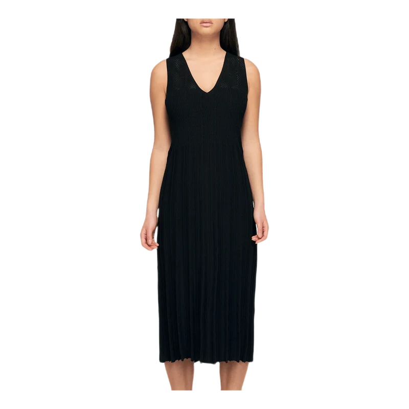 Knit Midi Dress Black